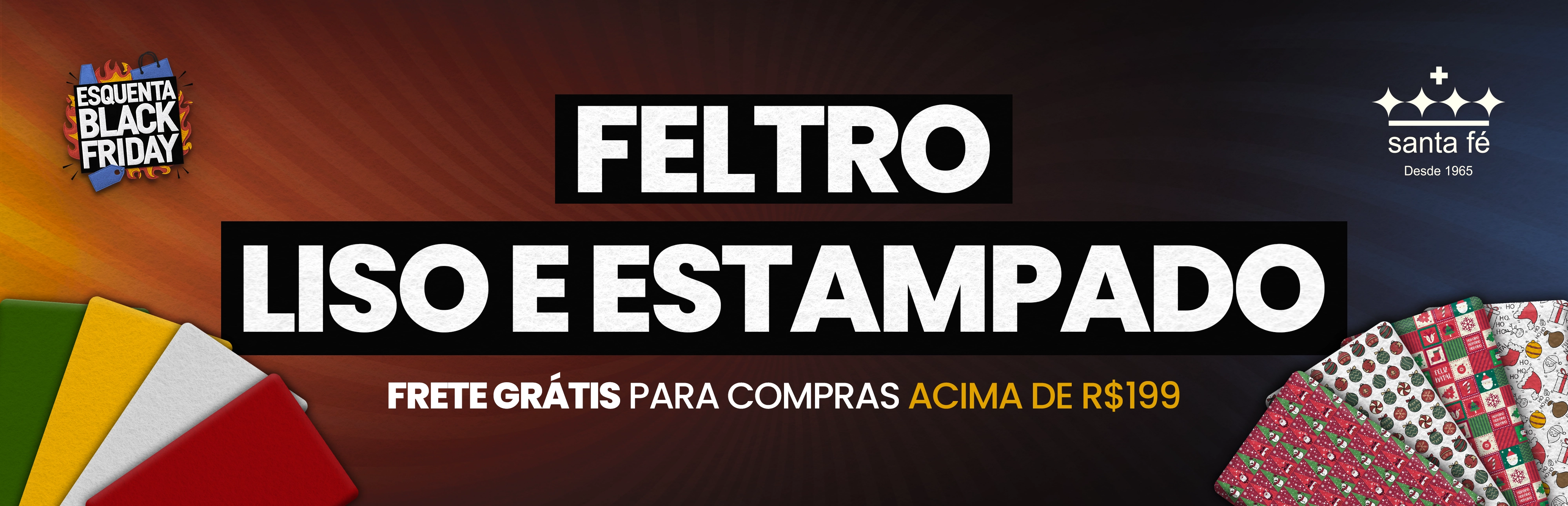 banner feltro estampado